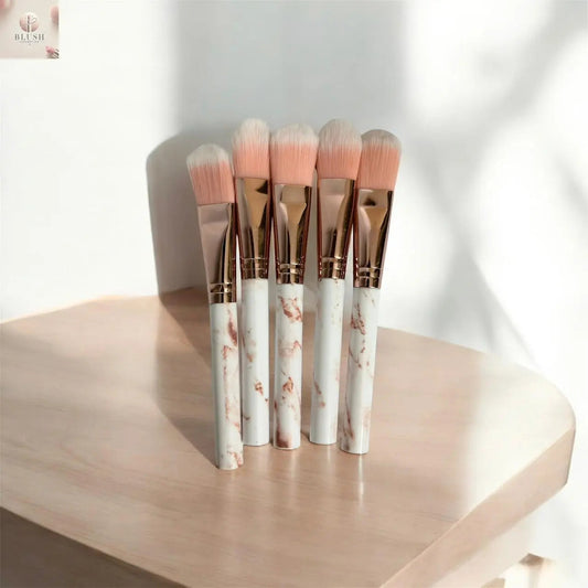 5Pcs Marble Makeup Brushes Set Blush Cosmetics