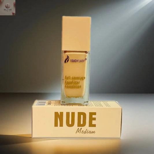 Full-Coverage faux Filter Foundation By NUDE Blush Cosmetics