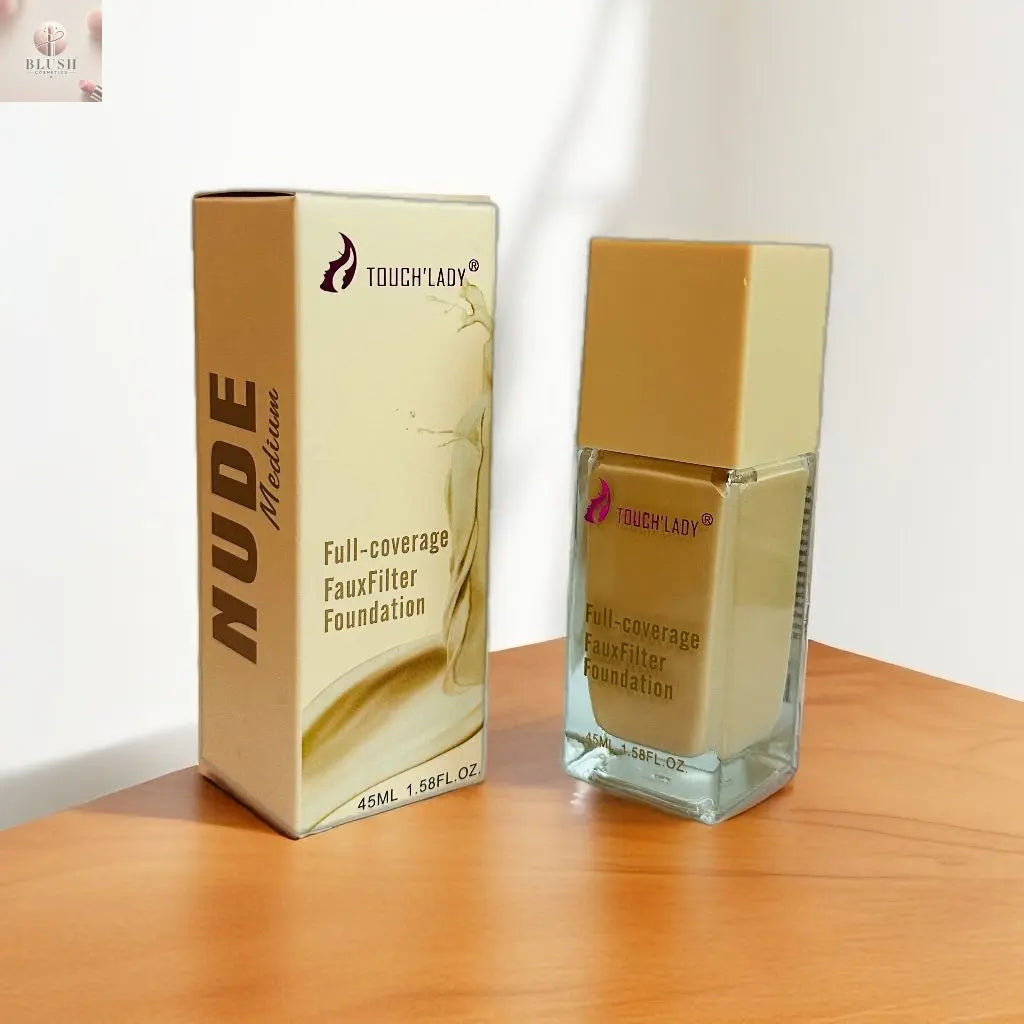 Full-Coverage faux Filter Foundation By NUDE Blush Cosmetics