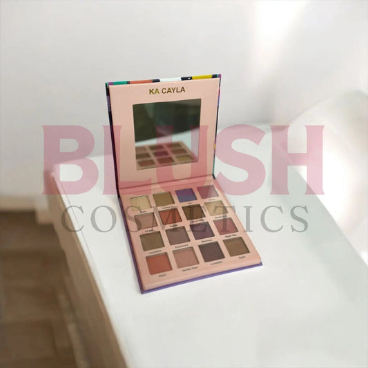 KA CAYLA 16-color eyeshadow makeup matte and metal waterproof glitter eyeshadow Blush Cosmetics