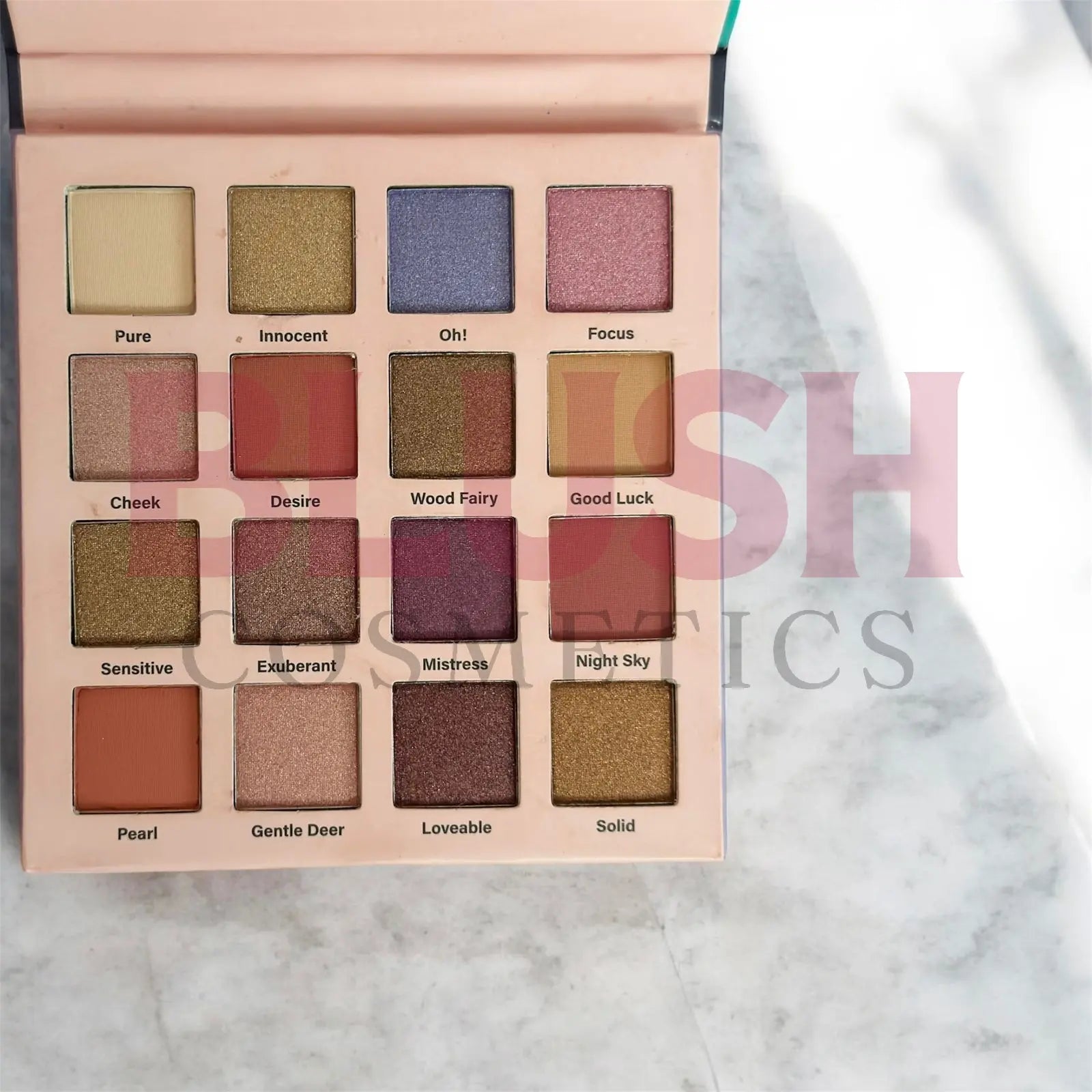 KA CAYLA 16-color eyeshadow makeup matte and metal waterproof glitter eyeshadow Blush Cosmetics