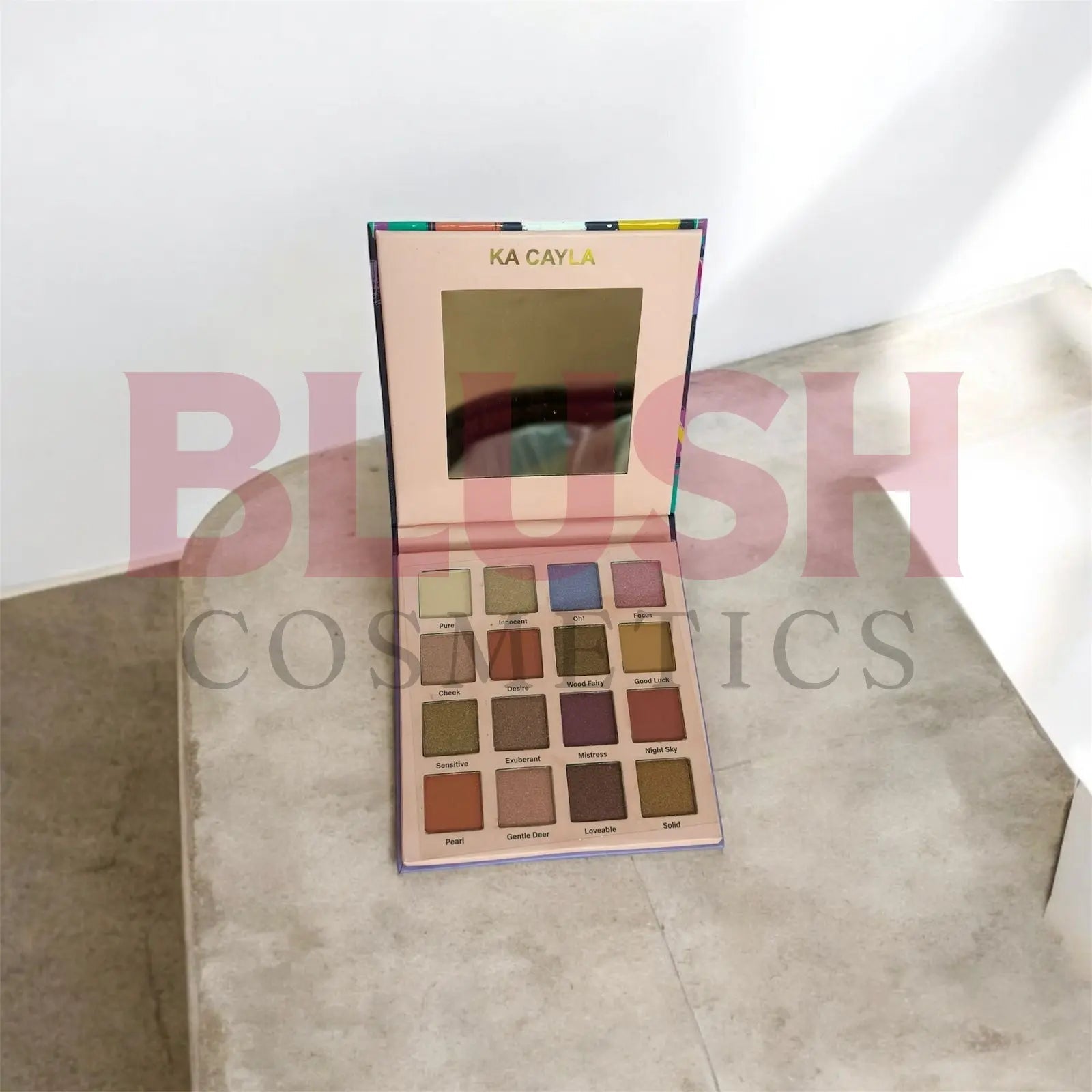 KA CAYLA 16-color eyeshadow makeup matte and metal waterproof glitter eyeshadow Blush Cosmetics
