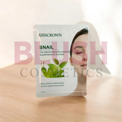 Kisscrown Snail Extract Moisturizing Elastic Sliding Facial Mask Blush Cosmetics