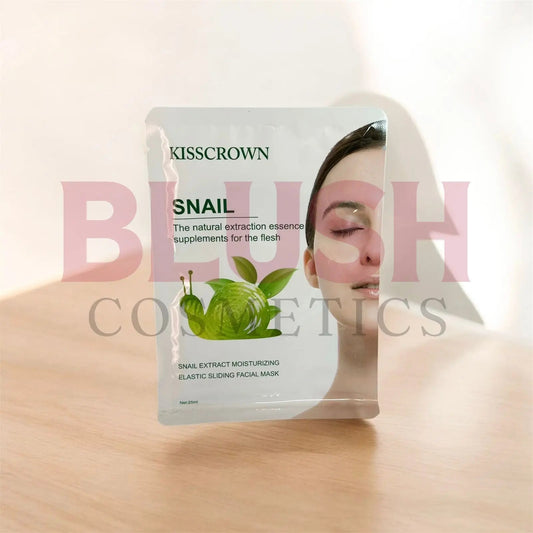 Kisscrown Snail Extract Moisturizing Elastic Sliding Facial Mask Blush Cosmetics