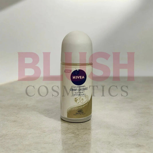 Nivea Clean Protect Pure Alum 48H Roll On 50ML Blush Cosmetics