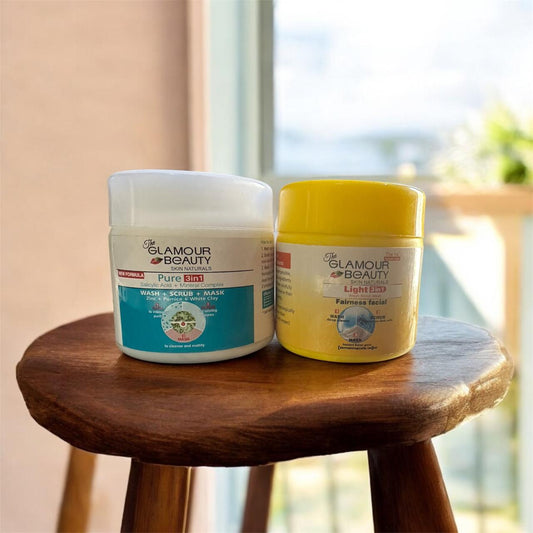 "GLAMOUR BEAUTY" 3 in 1 Pure facial mask scrub