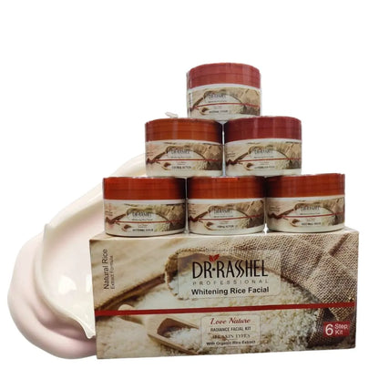 Dr Rashell Rice Whitening Facial Kit Pack of 6 Rice Facial Set
